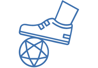Icon of a shoe and a ball