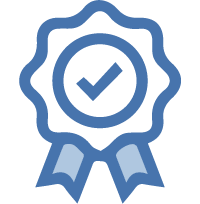 Icon of a quality badge